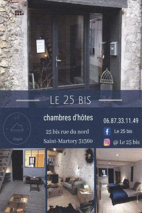 Le 25Bis Bed and Breakfast Saint-Martory Eksteriør billede